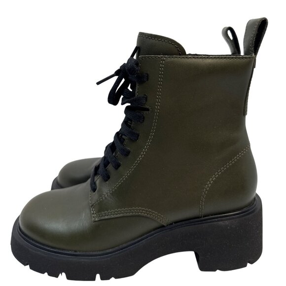 Camper Milah Green Combat Boots Women's Size EU 37 US 7 - Picture 3 of 11